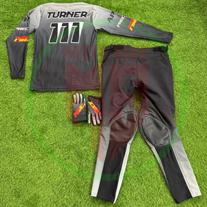 Combinaison de course de motocross de qualité supérieure, design personnalisé, nouveau design, respirante, maillot de motocross avec pantalon, ensemble uniforme - Product Image 2