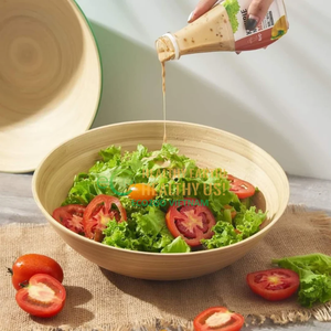 Tazón de Ensalada Reutilizable de Bambú Natural - Bambú Hilado con Color y Forma Personalizados, Vajilla Ecológica para Fiestas de Eco2go Vietnam - Product Image 2