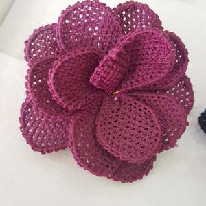 İğne Oyası Tel Sarma Broş Mürdüm Broches de mode - Product Image 1