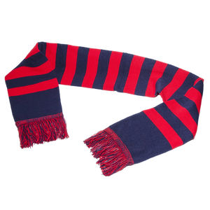 Bufanda Deportiva Unisex Personalizada Reversible de Punto Acrílico, Bufanda Larga de Invierno a Prueba de Viento para Fanáticos del Fútbol, Bufanda de Punto para Equipos Universitarios - Product Image 1