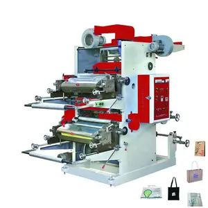 Inline 2 Color Auto Roll Changing Flexographic Printing Machine for Continuous High Quality Printing