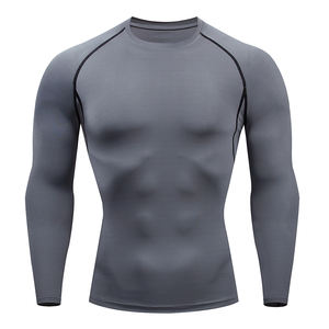 Best Price <b>Men's</b> Compression Casual <b>Shirt</b> Customizable Size Breathable Design Top Ranking New Release <b>Collarless</b> - Product Image 3