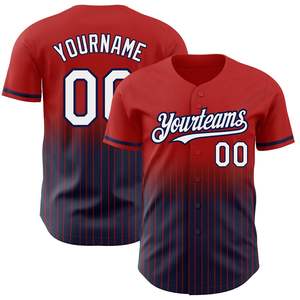 Camiseta de béisbol sublimada personalizada que absorbe la humedad, Diseño de equipo transpirable y a todo color para venta al por mayor - Product Image 2