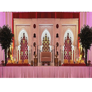 เสาค้ำเวทีแต่งงานทำจากใย3D สวยงามเสาค้ำเวทีสไตล์อาหรับ - Product Image 1