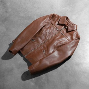 Chaqueta Casual de Cuero PU Marrón Clásica Original Vintage de Primera Calidad para Mujer con Cierre de Cremallera Fácil de Usar de Bearfit - Product Image 3