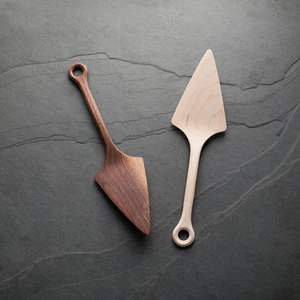 Couteau à gâteau et pizza en bois d'acacia Accessoires de cuisine Serveur et couteau à gâteau en bois au meilleur design - Product Image 6