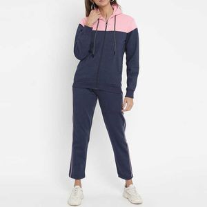 Chándal transpirable para mujer, dos piezas, venta al por mayor, tela suave personalizada, ropa de moda, calidad superior, cómodo, de talla grande, OEM y ODM - Product Image 3