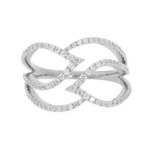 Round Diamond Leaf <b>Unique</b> Design <b>Engagement</b> <b>Ring</b> For Women - Product Image 3