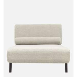 Chaise longue contemporaine en tissu RHS dans une application de salon crème ivoire - Product Image 5