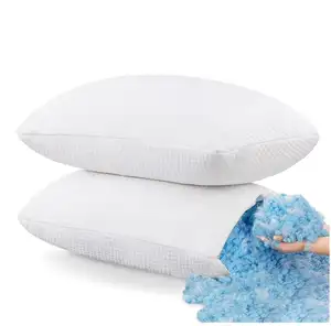 Sleeping Pillows,Shredded Memory Foam Pillow,Best Orthopedic Sleeping Pillow Non-allergenic & Anti dust mite Washable cover