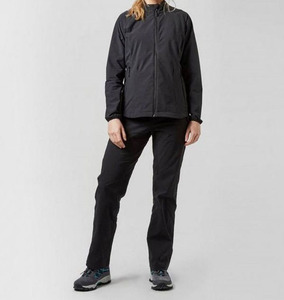 Chaqueta de concha blanda para mujer con diseño personalizado al por mayor, cortavientos impermeable transpirable con cuello levantado, ropa cálida para exteriores - Product Image 3