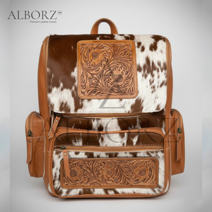 Sac à dos en cuir de vachette artisanal, nouveau style, design sculpté, bohème, portable, avec cadre interne, personnalisable, vente en gros - Product Image 2