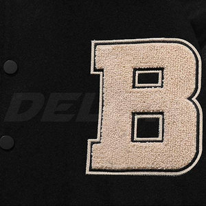 Veste de Baseball en Chenille Brodée Coupe-Vent Vente Chaude Respirante Veste de Baseball en Chenille Brodée - Product Image 6