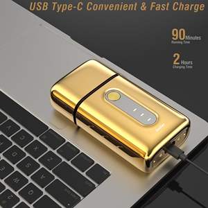 Rasoir électrique USB pour hommes à double grille pour un rasage précis du visage et du corps, idéal pour la tête chauve et les barbiers - Product Image 3