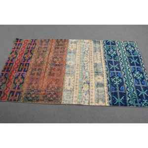 Alfombra Decorativa Vintage de 3.2x5.7 pies (98x175 cm), Alfombra Marroquí Azul Turco - Product Image 2