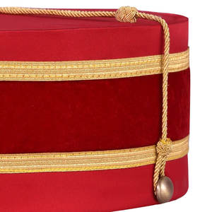 Nouveau Style Haute Qualité Couronne Cap Rouge Soie Bas quantité minimale de commande OEM Service Maçonnique Franc-Maçon Couronne Caps - Product Image 4