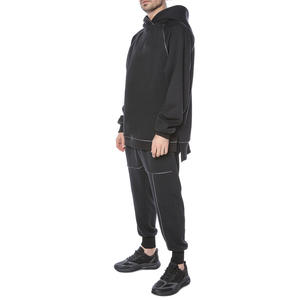 Conjunto de Sudadera y Pantalones Deportivos de Invierno Personalizados con Bordado, de Algodón Lavado, Estilo Holgado, Ecológico, para Hombre - Product Image 3