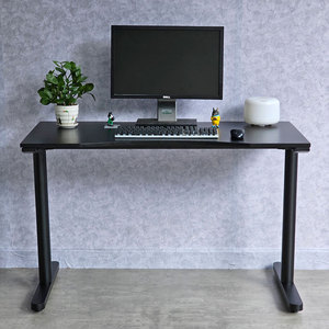 TaUP GD68056 Ergonomic Gaming Desk Natural Wood with <b>Iron</b> Legs Carbon Surface Adjustable Height for Home Office or Bedroom - Product Image 6