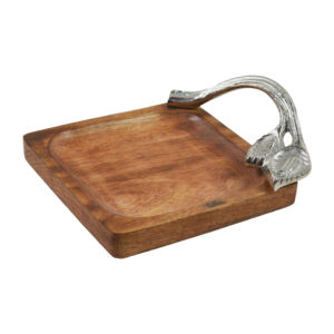 Good Quality Wood Serving <b>Tray</b> Wholesale Leaf Shape Handle Wooden <b>Tray</b> for Wedding <b>Party</b> & Restaurant Serving <b>Tray</b> - Product Image 2