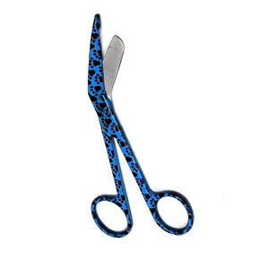 Ciseaux à pansements manuels à lame incurvée en acier inoxydable réutilisables pour le retrait des pansements médicaux - Product Image 1