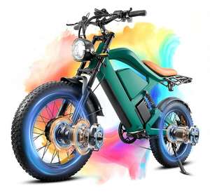 Bicicletta Elettrica per Adulti 1200/3000W, E-bike 30/40Mph, Bici Elettrica a Doppio Motore con Batteria al Litio Doppia 48V27Ah/52V50Ah, Autonomia 70-92 Miglia - Product Image 1
