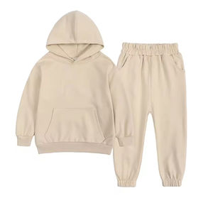 Ensemble de survêtement unisexe personnalisé pour homme en polaire avec sweat à capuche et pantalon de jogging, en polyester/coton, anti-rétrécissement - Product Image 3