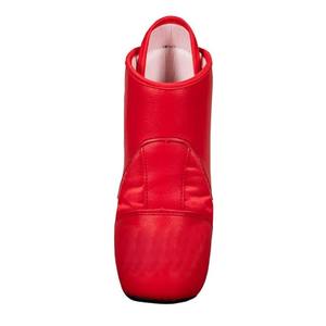 Bottes d'entraînement professionnelles à tige haute rouge vif, chaussures de sport athlétiques légères avec fermeture à lacets pour hommes - Product Image 6