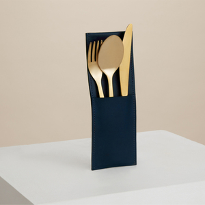 Organisateur de couverts et de vaisselle en cuir véritable, écologique, de luxe, fait à la main, pour restaurant, salle à manger, LRCH-0065 - Product Image 1