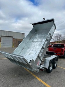 Off-Road Hydraulic Dump <b>Trailer</b> Heavy Duty Aluminum D <b>Trailer</b> with System for <b>Farm</b> and Construction Use - Product Image 3