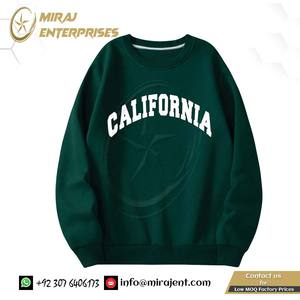 Custom <b>Men's</b> Crewneck Oversized <b>Thermal</b> Sweatshirt Loose Fit Letter Graphic Fleece Sweatshirt Pullover <b>Top</b> - Product Image 2