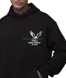 Nouveau sweat à capuche de moto blindé tendance avec rembourrage amovible et grand logo imprimé pour jeunes motards - Product Image 2