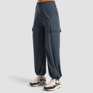 Pantalones Cargo de Cintura Alta para Mujer, Flexibles, Transpirables, de Lona, Talla XL, Ajustables, para Entrenamiento, Estilo Casual, Disponibles en Gris - Product Image 3