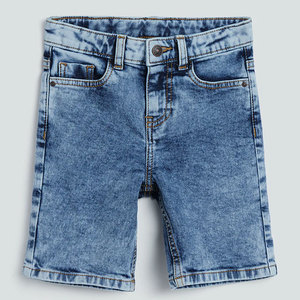 Pantalons, pantalons décontractés pas chers, shorts, nouveaux shorts pour bébé respirants, shorts bleu clair délavés à l'acide, couleur unie, shorts pour enfants en gros - Product Image 1