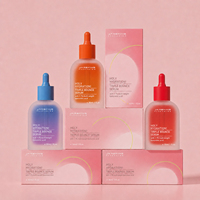 Vente en gros de flacons en verre plats et arqués de luxe personnalisés de 30 ml avec compte-gouttes pour l'emballage de produits cosmétiques et de soins de la peau
