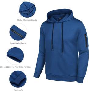 Conjunto de Sudadera con Capucha Azul Rey Personalizada 2024 2025, Chándales Deportivos Unisex de Alta Calidad, Ecológicos, al Mejor Precio para Hombre, Invierno - Product Image 1