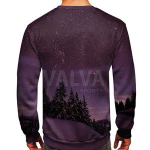 Pull-over décontracté en coton mélangé pour hommes, sweat-shirt à capuche imprimé en molleton solide avec sublimation - Product Image 4