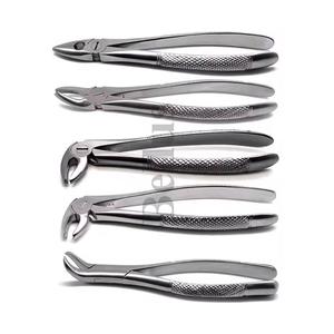 Fórceps dentales de extracción de molares inferiores de alta precisión, instrumentos profesionales de cuidado bucal de acero inoxidable, mango dentado duradero - Product Image 4