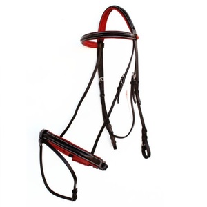 Vente en gros de nouvelles brides en cuir de haute qualité Horse Snaffle en noir - Product Image 5