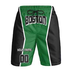 Pantalones cortos de playa de deportes medios de secado rápido para hombre de estilo callejero personalizado cintura elástica sólida para regalo personalizado de los fanáticos del béisbol - Product Image 2