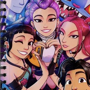 Notebook Spiral perifer gaya Kpop Demon Hunter, Notebook bertema kartun penjualan terbaik - Product Image 4