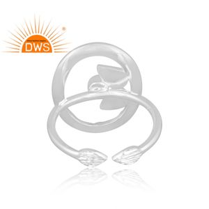 Meilleure vente bague réglable en argent sterling fin avec améthyste naturelle et pierres précieuses fabricant de bijoux personnalisés - Product Image 5