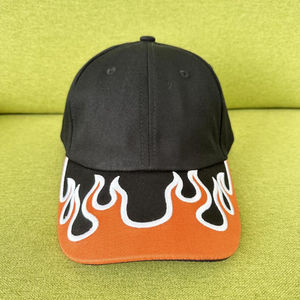 Vente en gros 2025 nouvelle mode flamme broderie Baseball chapeau hip-hop extérieur crème solaire casquettes de Baseball casquette à visière - Product Image 5