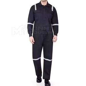 Combinaison haute visibilité pour hommes femmes travaux de construction de sécurité à rayures réfléchissantes avec logo personnalisé - Product Image 6