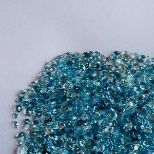 Couleur bleue de pierre précieuse d'aigue-marine naturelle traitée thermiquement avec certificat IGI - Product Image 2