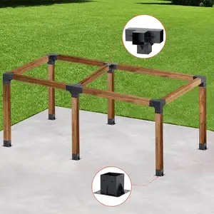OEM Pergola Kit Elevated Wood Stand Kit Woodwork for 4 x 4 Actual 3.6 X 3.6 inch