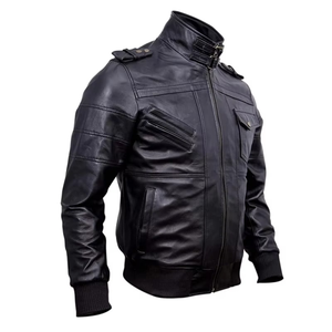 Nouvelle veste en cuir pour homme, mode, hiver, couleur unie, populaire, simple, décontractée, veste en cuir pour homme, tendance - Product Image 3