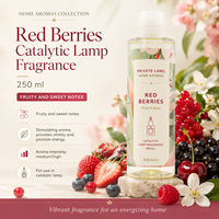 Lampe catalytique parfumée aux baies rouges, marque privée, 250 ml, OEM |   Recharge de parfum d'ambiance pour lampes catalytiques |   Espagne UE