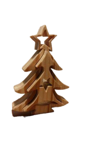 Haute qualité double ton or noir boule de noël arbre ornements UV imprimé Table Accent Figurines palmier ornement décoratif - Product Image 2