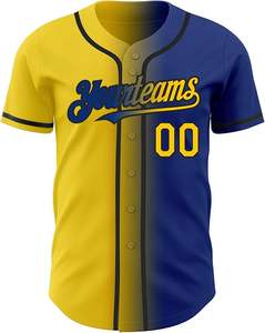 Venta al por mayor barato personalizado 100% poliéster béisbol Jersey diseño personalizado béisbol camiseta transpirable impreso técnicas disponibles conjuntos - Product Image 2