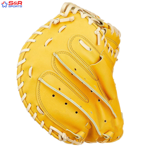 ถุงมือตีเบสบอลวัสดุหนังแท้ปรับแต่งสีโลโก้ได้ตามต้องการ - Product Image 4